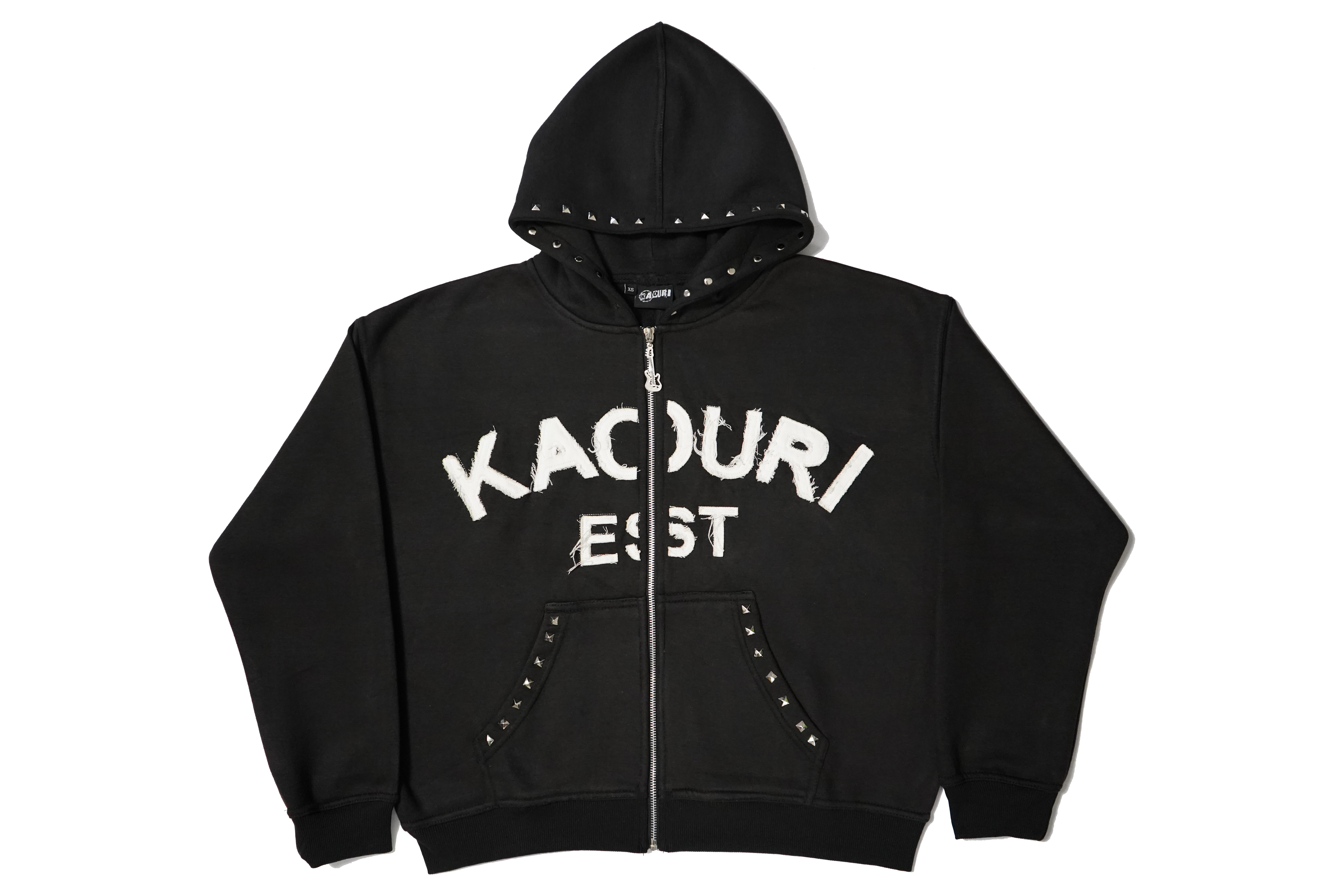 BLACK ROCKSTAR HOODIE